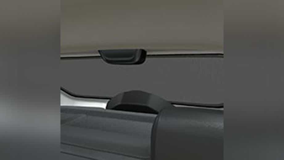 close-up view of rear parcel shelf in a Citroen C3