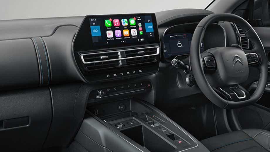 interior dashboard of a Citroen C5 Aircross