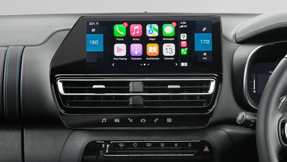 interior dashboard of a Citroen C5 Aircross