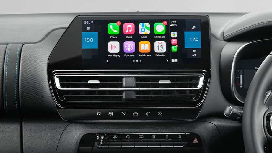 interior dashboard of a Citroen C5 Aircross