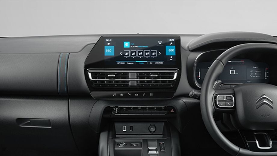 interior dashboard of a Citroen C5 Aircross