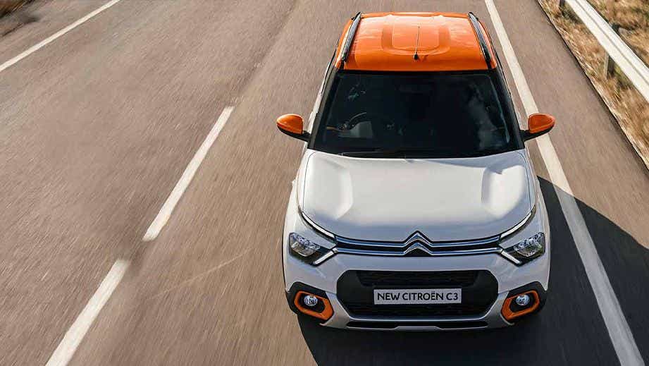 front view of a Citroen C3