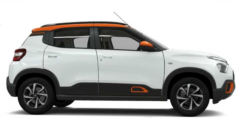 side view of a Citroen C3