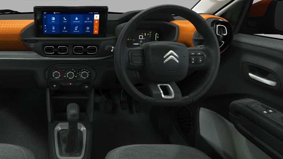 interior dashboard of a Citroen C3