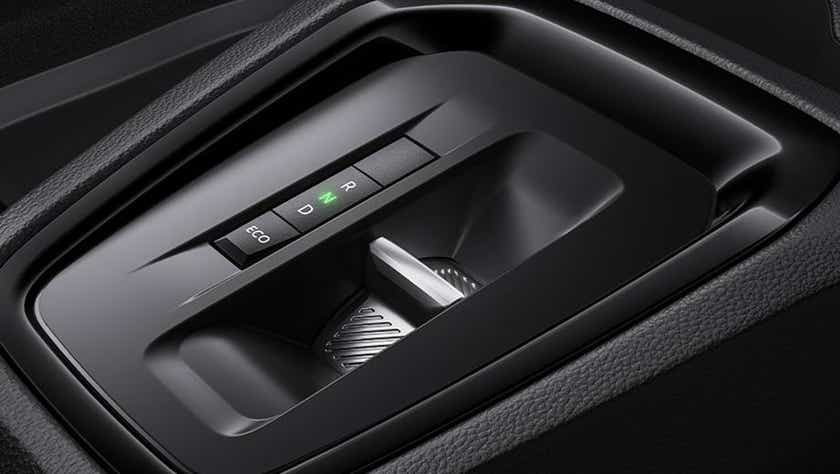 Gear selector close-up of a Citroen eC3