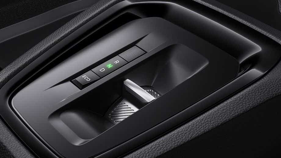 Gear selector close-up of a Citroen eC3