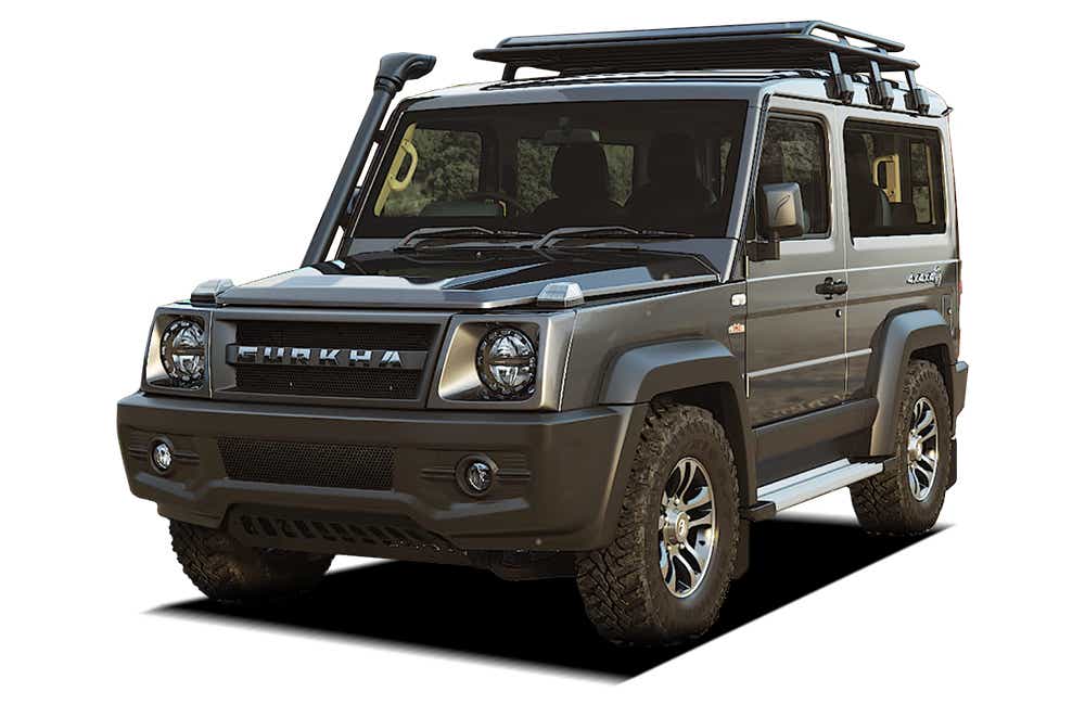 front three-quarter view of a Force Gurkha