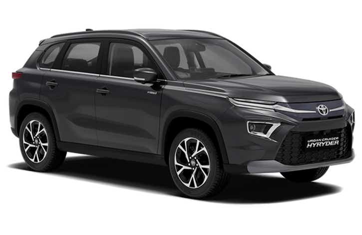front three-quarter of a Toyota Urban Cruiser Hyryder