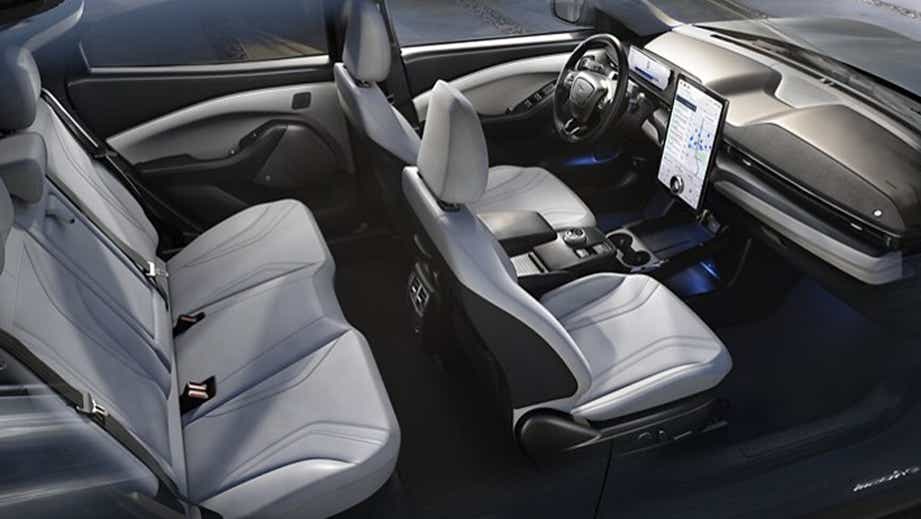 interior view of a Ford Mach-E