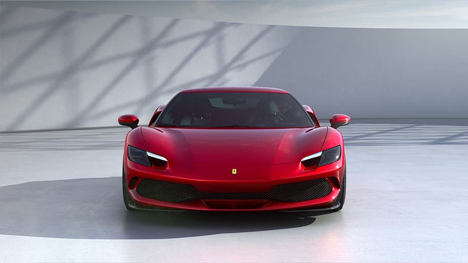 Front view of a Ferrari 296 GTB