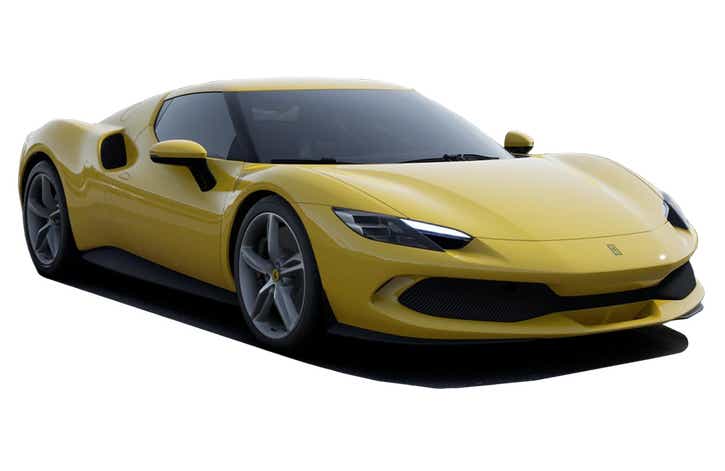 front three-quarter view of a Ferrari 296 GTB