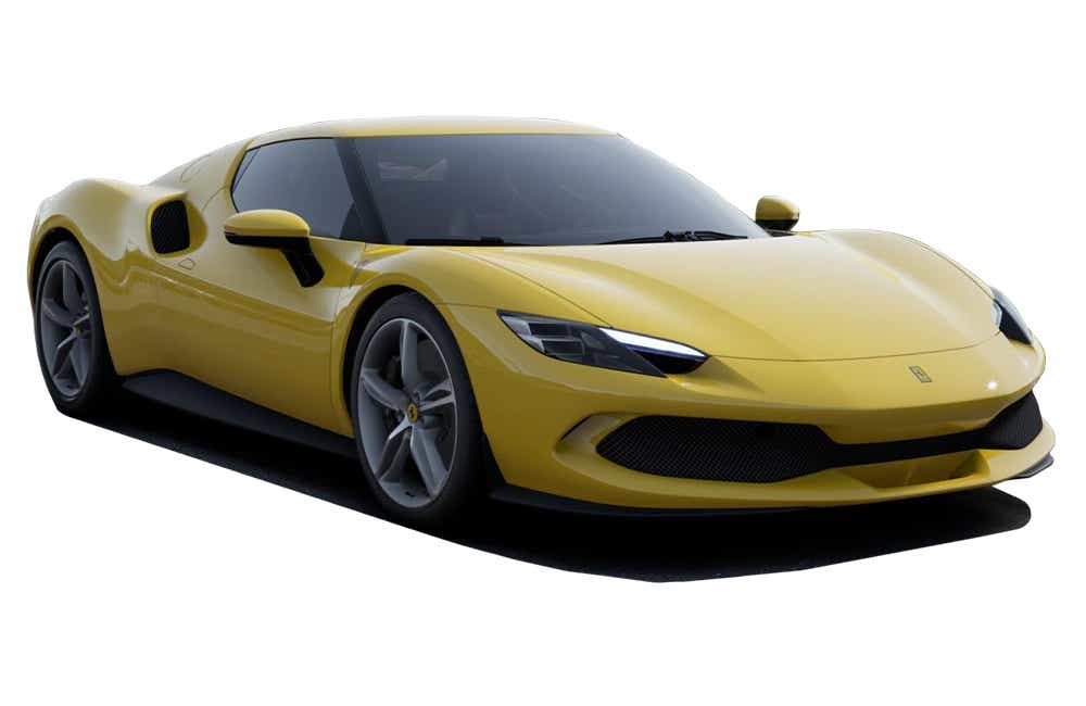 front three-quarter view of a Ferrari 296 GTB