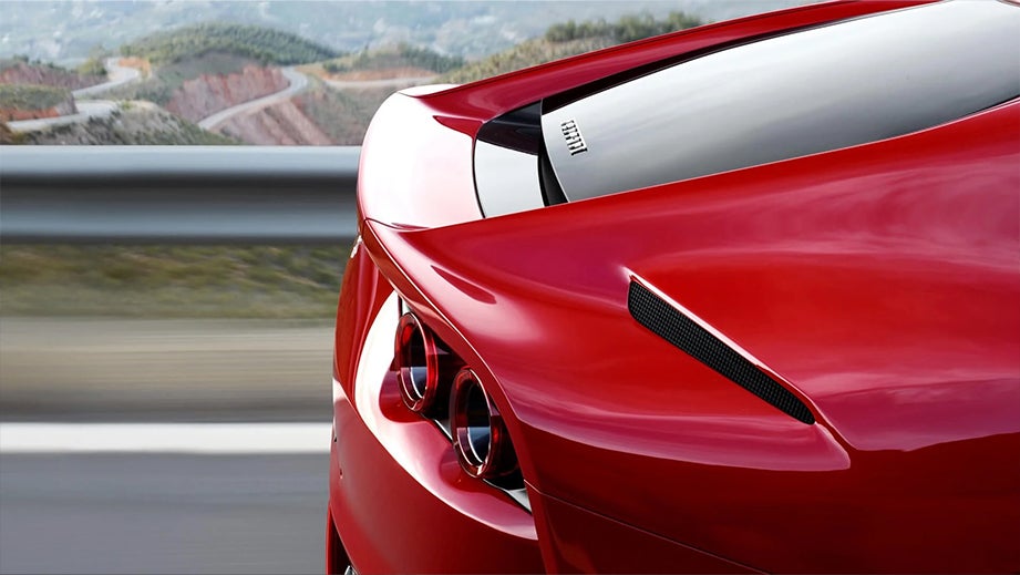 rear quarter view of a Ferrari 812