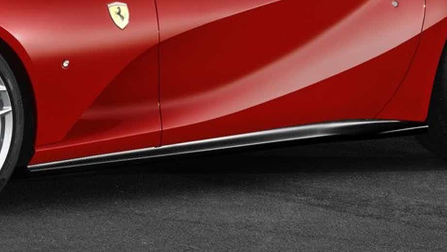 side profile of a Rosso Scuderia Ferrari 812