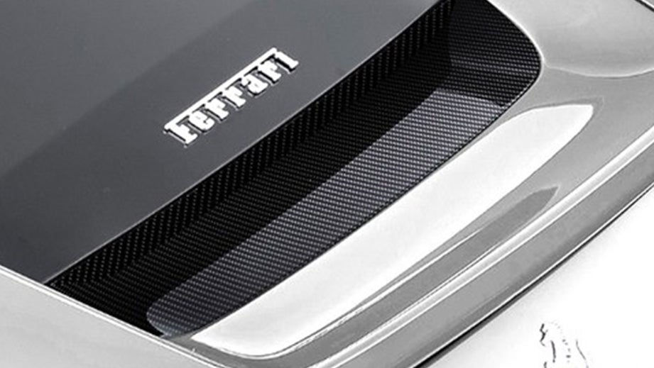 Rear deck detail of a Ferrari 812