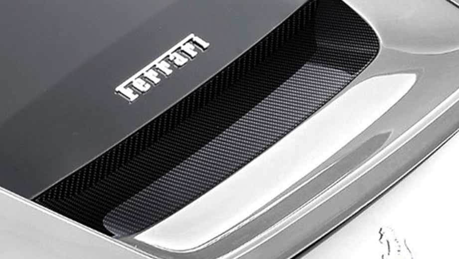 Rear deck detail of a Ferrari 812