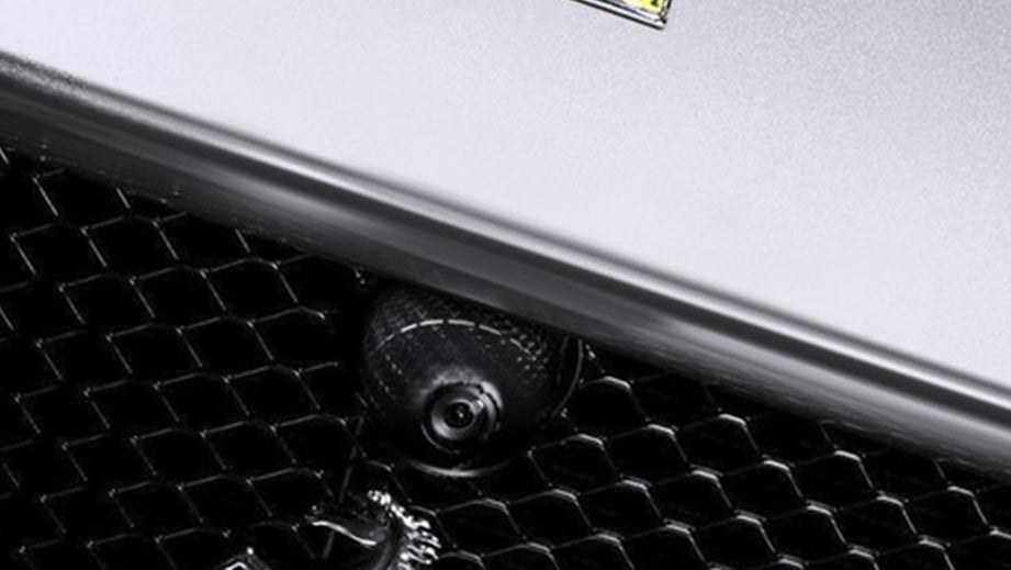 Front grille close-up of a Ferrari 812