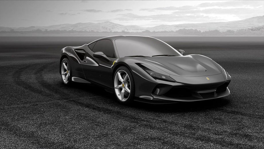 front three-quarter view of a Ferrari F8 Tributo