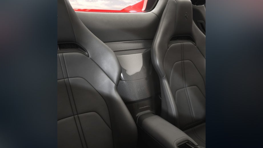 Interior seats view of a Ferrari SF90 Stradale