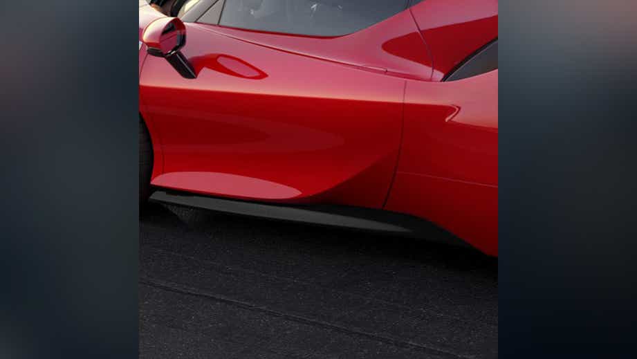 Side door and mirror of a Ferrari SF90 Stradale