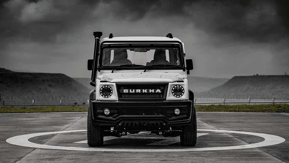 Front view of a Force Gurkha