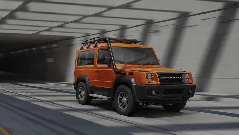 front three-quarter view of a Orange Force Gurkha