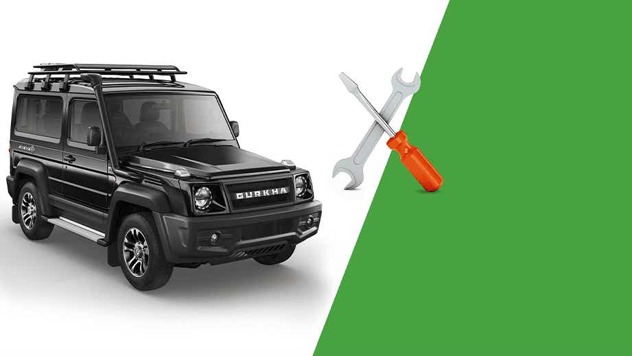 front three-quarter view of a Force Gurkha