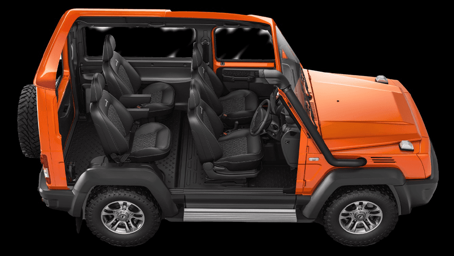 side interior view of a Orange Force Gurkha