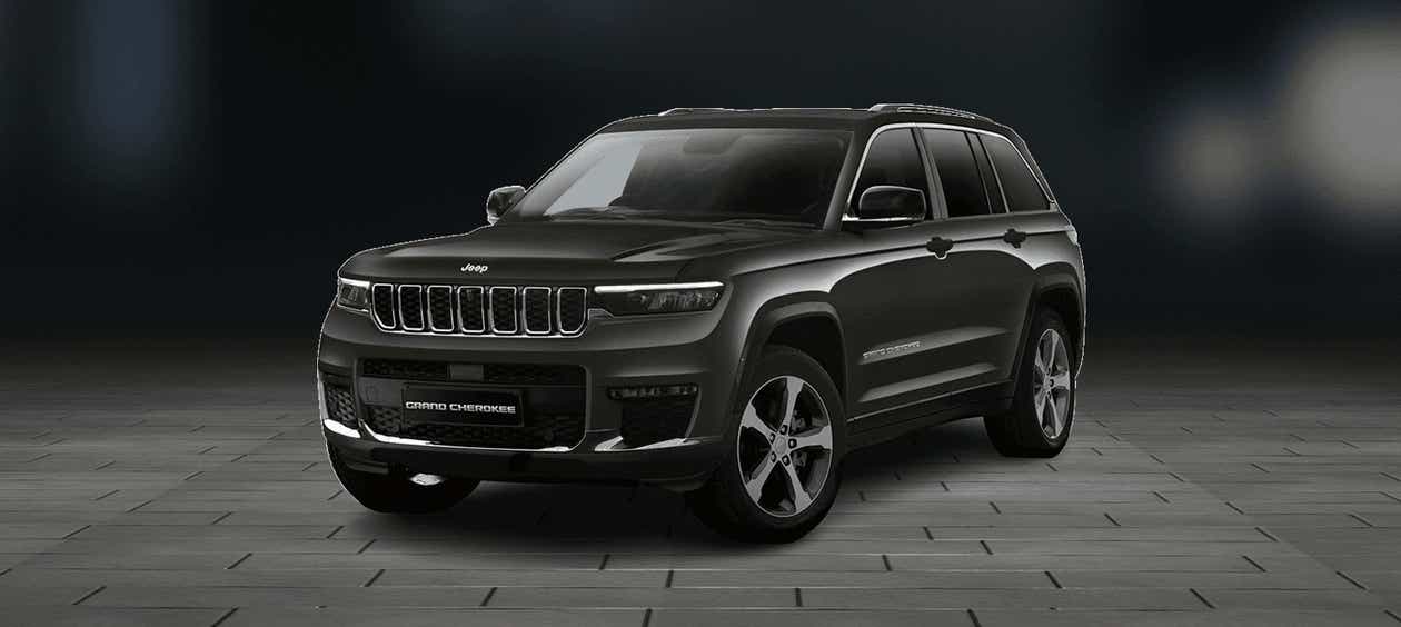 Front three-quarter view of a Jeep Grand Cherokee