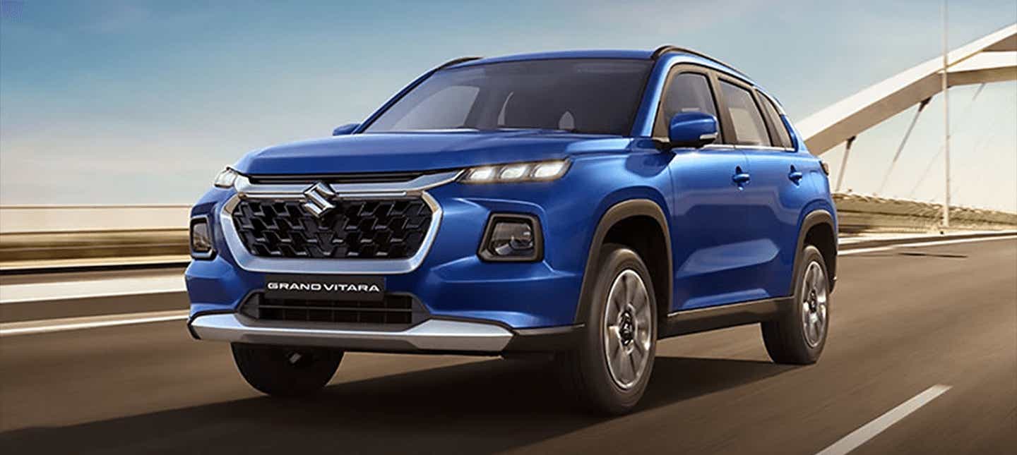 front three-quarter of a Maruti Suzuki Grand Vitara