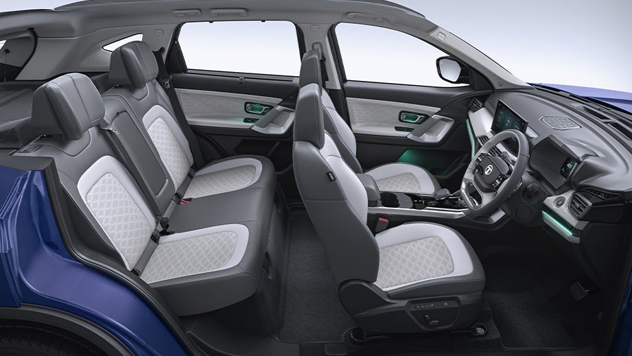 Tata Harrier EV Front And Rear Seats