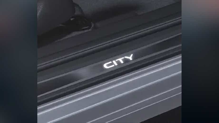 Door sill plate of a Honda City Hybrid