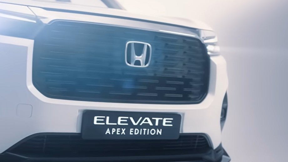 front grille view of a Honda Elevate Apex Edition