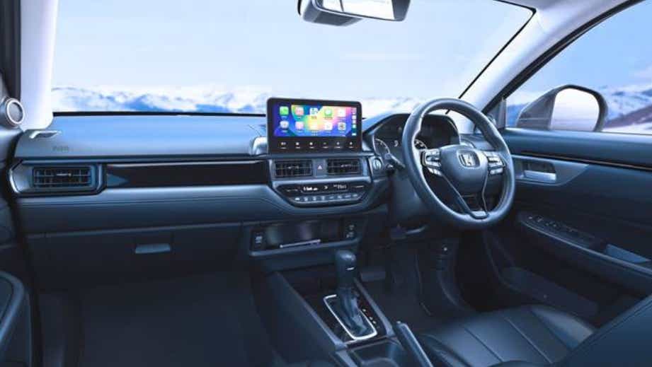 interior dashboard view of a Honda Elevate