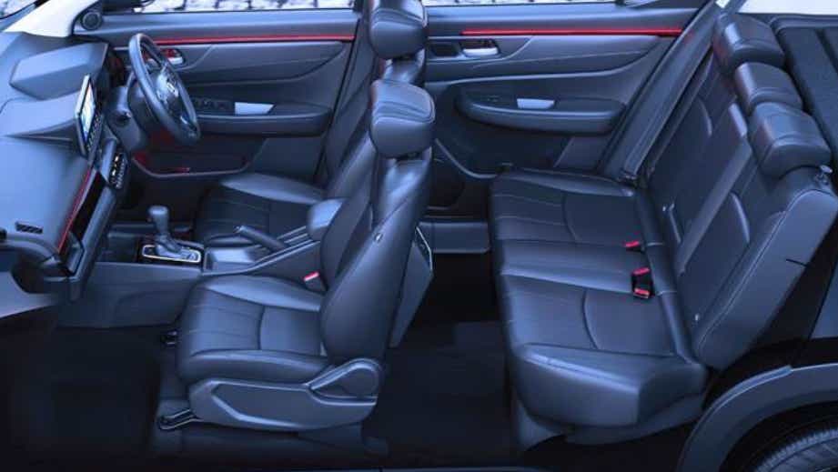 interior cabin view of a Honda Elevate