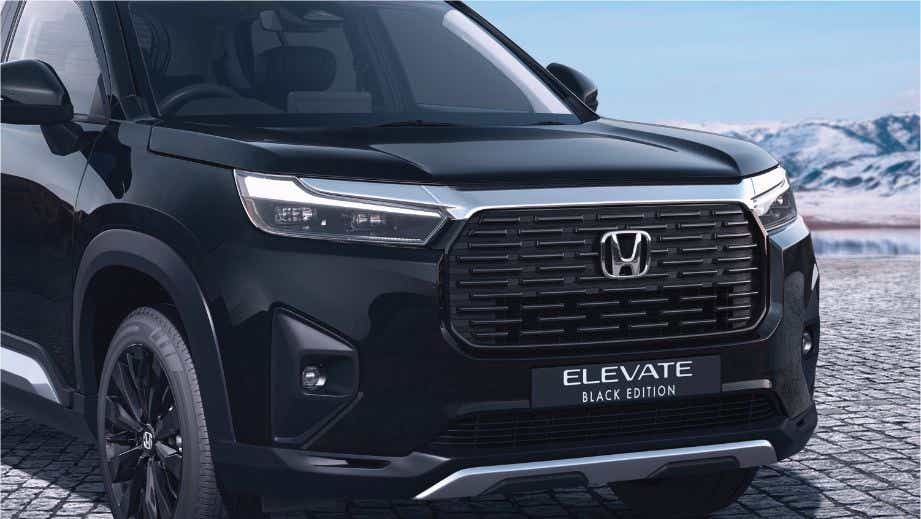 front view of a Honda Elevate Black Edition