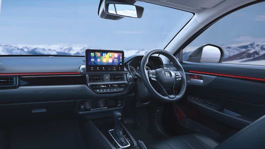 interior dashboard of a Honda Elevate