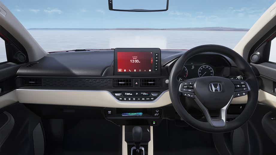 interior dashboard of a Honda Amaze