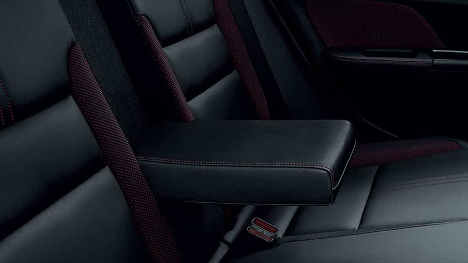 Rear seat armrest of a Honda WR-V