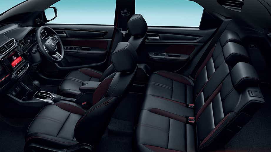 interior side view of a Honda WR-V