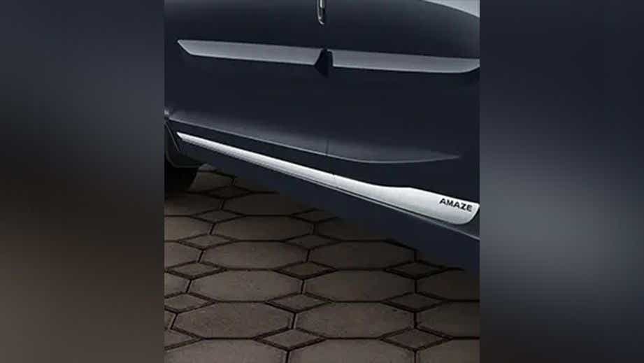 side skirt close-up of a Honda Amaze 2022-2023