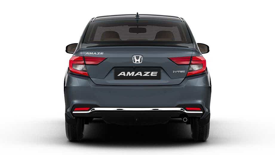 Rear view of a Honda Amaze 2022-2023