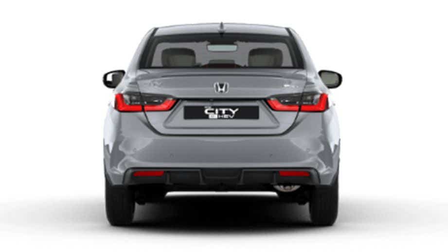 rear view of a Honda City Hybrid