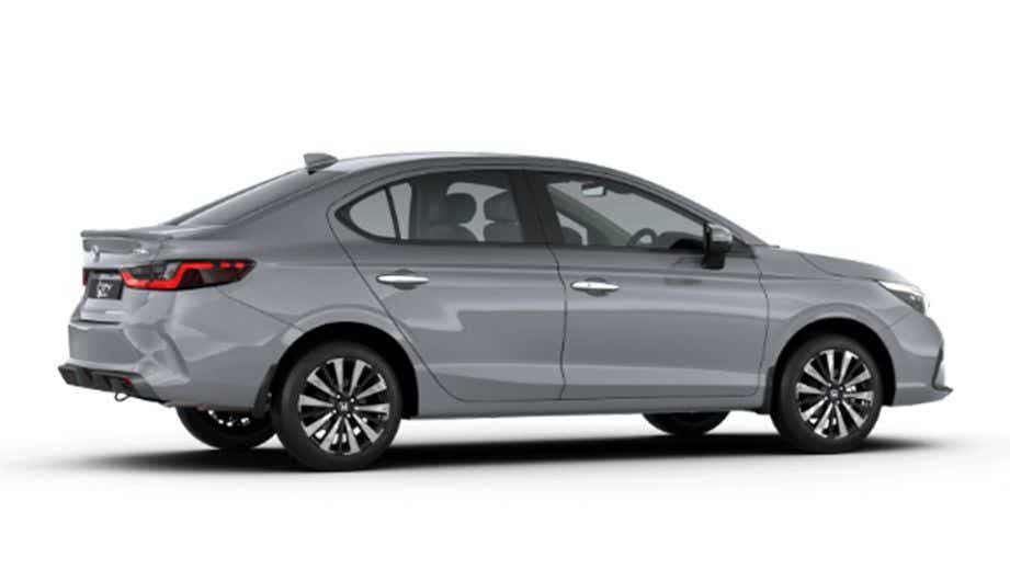 rear three-quarter of a Honda City Hybrid