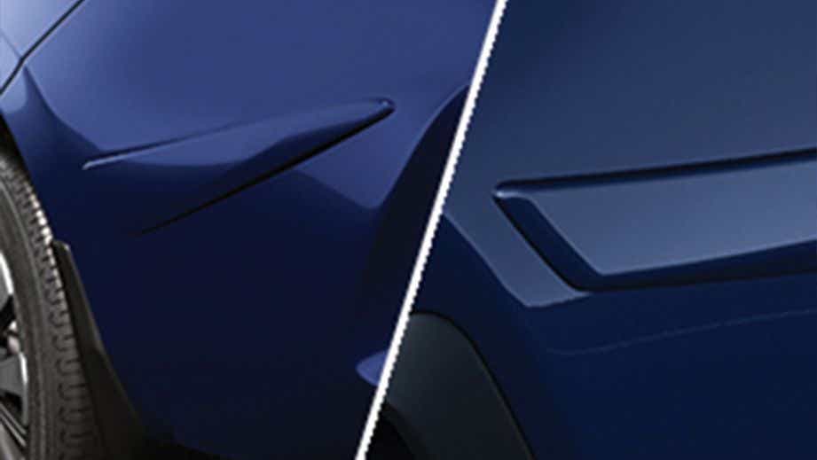 close-up of a Honda City exterior fender detail