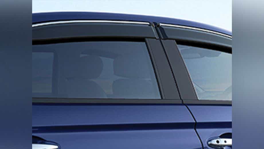 side window and door area of a Honda City