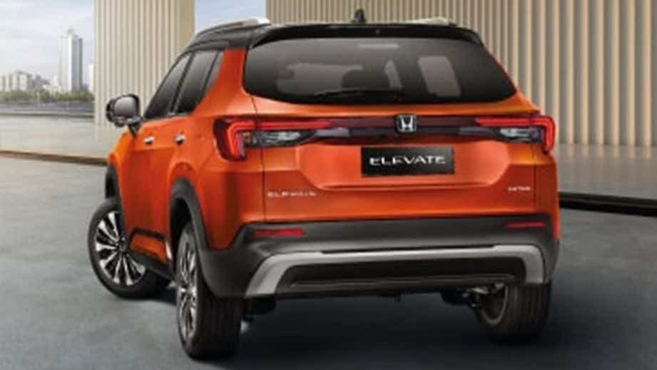 Rear view of a Honda Elevate