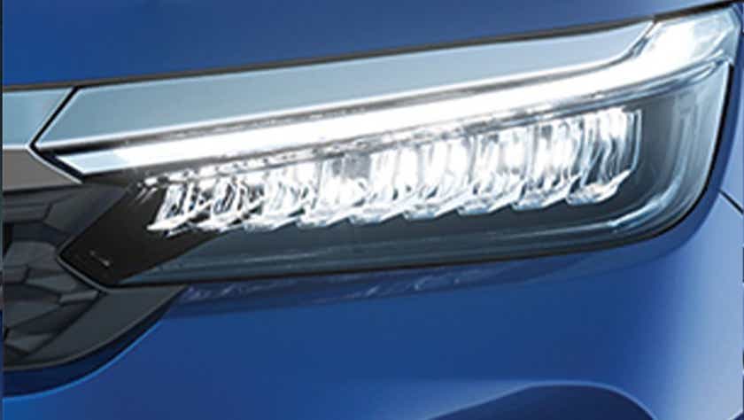 headlight close-up of a Honda City