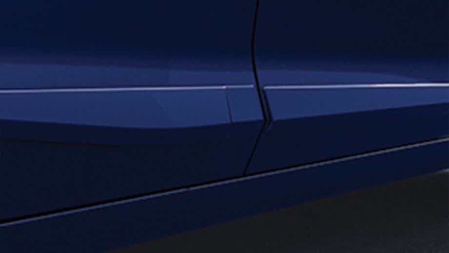 side door panel of a Obsidian Blue Pearl Honda City