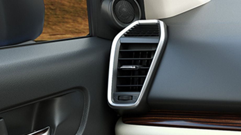 Dashboard air vent close-up of a Honda City